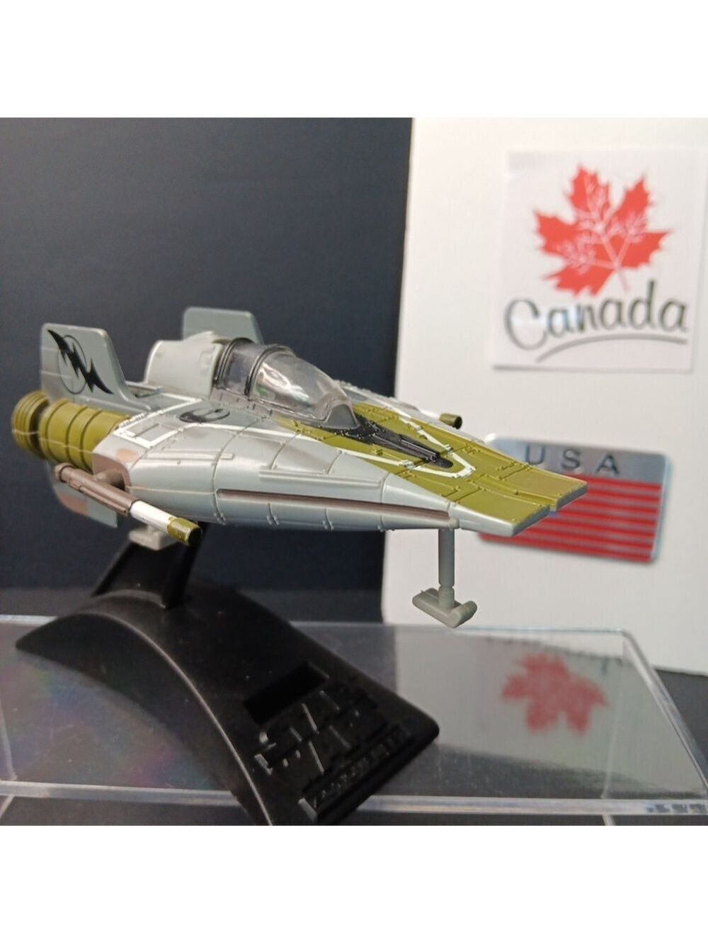 Green Squadron A-Wing Starfighter Micro Machines Star Wars Action Fleet 1995 LFL